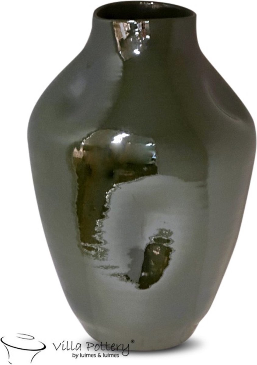 Irishflowers Vaas - Villa Pottery - Decoratie - Woondecoratie - Keramiek - Campari 1_2 Pearl Green Groen