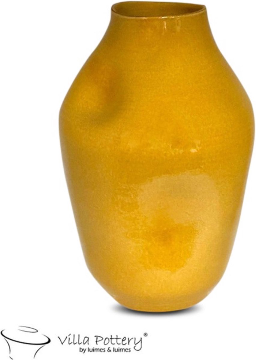 Irishflowers Vaas - Villa Pottery - Decoratie - Woondecoratie - Keramiek - Campari 1_1 Yellow Geel