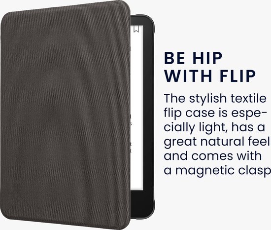 kwmobile Hoesje geschikt voor Amazon Kindle Paperwhite (2024)/Colorsoft - Nylon eReader case geschikt voor Amazon Kindle Paperwhite (2024)/Colorsoft — afbeelding 3