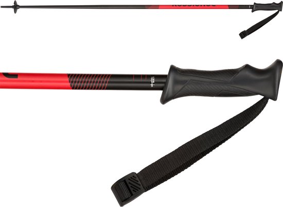 Rossignol Tactic bâtons de ski noir/rouge 130 cm