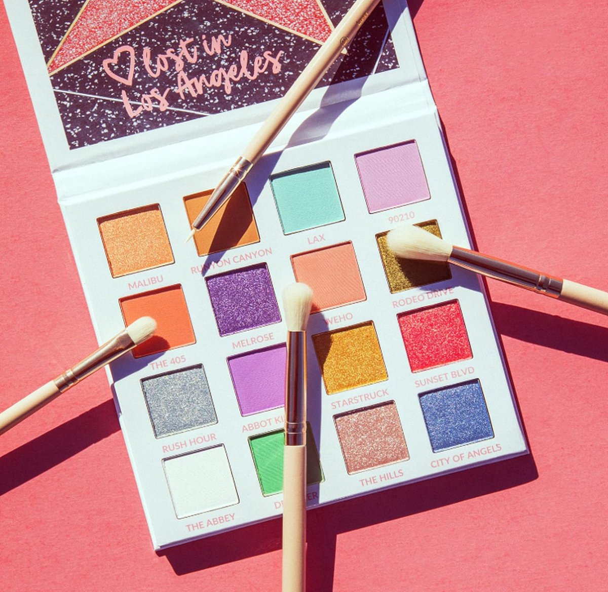 BH Cosmetics Lost in Los Angeles Oogschaduwpalette – 16 Kleuren
