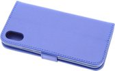 Blauw hoesje voor iPhone X-Xs - Book Case - Pasjeshouder - Magneetsluiting