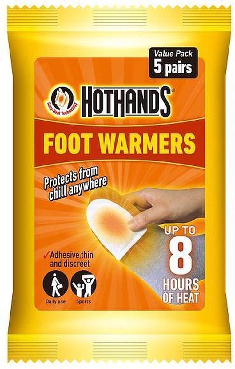 Goedkoopste Hothands Voetwarmers 10 Cm Oranje 10 Stuks
