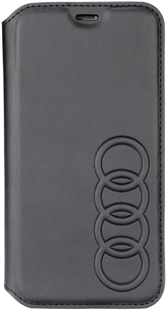 iPhone 8/7/6s/6 Bookcase hoesje - Audi - Effen Zwart - Kunstleer