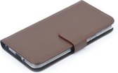 Bruin hoesje Sony Xperia XZ2 Compact Book Case - Pasjeshouder - Magneetsluiting