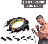 PRO VARIANT - Fitness elastiek set - Fitness elastiek met handvat - Weerstandsbanden fitness set - Mobstore