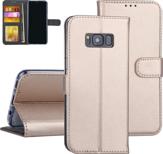 Goud hoesje Samsung Galaxy S8 Book Case Pasjeshouder (G950F) bol