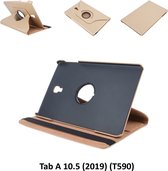 Samsung Galaxy Tab A 10.5 (2018) T590 360 graden  Draaibare tablethoes - Goud  (T590)