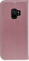 Roze hoesje voor de Samsung Galaxy S9 Book Case - Pasjeshouder - Magneetsluiting (G960)