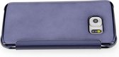 Blauw hoesje Galaxy S6 Edge Book Case - Pasjeshouder - Magneetsluiting (G925)