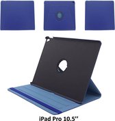 Apple iPad Pro 10.5 (2017) Blauw 360 graden draaibare hoes - Book Case Tablethoes