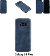 UNIQ Accessory Blauw hoesje Galaxy S8 Plus - Luxe Book Case (G955F)