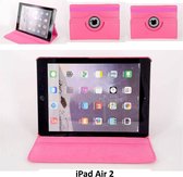 Apple iPad Air 2 Roze 360 graden draaibare hoes - Book Case Tablethoes- 8719273106877