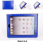 Apple iPad 2-3-4 Blauw Smart Case - Book Case Tablethoes- 8719273107393
