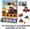 foto van Speelset van 5 verschillende Hotwheels Monster Trucks autootjes (ca. 4 cm)