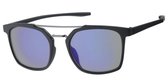 Blauwe wayfarer  zonnebril | Dames/unisex | grijze lens