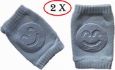 2 paar Baby kniebeschermers - Baby kniepads - 6 tot 24 maanden - Blauw