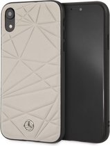 Grijs hoesje van Mercedes-Benz - Backcover - Avantgarde - Leer - iPhone XR - Siliconen rand