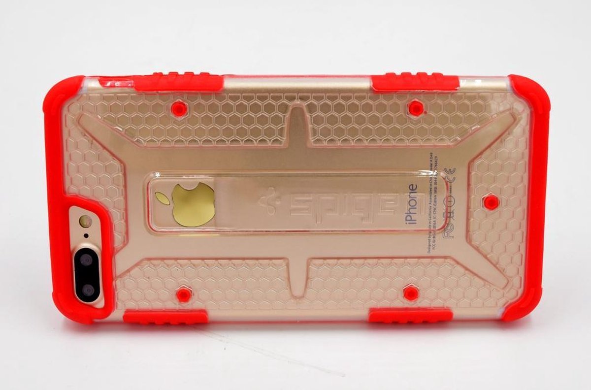Backcover hoesje voor Apple iPhone 7 Plus- Apple iPhone 8 Plus - Rood- 8719273223376