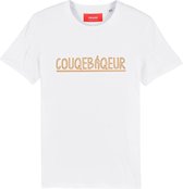 COUQE BAQEUR HANDGESCHREVEN WIT T-SHIRT