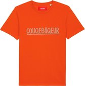 COUQUE BAQEUR HANDGESCHREVEN ORANJE T-SHIRT