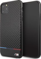 Zwart hoesje BMW M Sport Collection - Backcover - iPhone 11 Pro Max - Carbon look