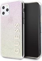 Roze hoesje van Guess - Backcover - silicone - iPhone 11 Pro - Collection 2020