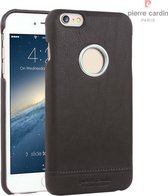 Bruin hoesje van Pierre Cardin - Backcover - Leer - iPhone 6-6S - Luxe cover