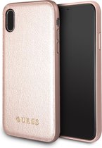iPhone Xs/X hoesje - Guess - Rose goud - Kunstleer