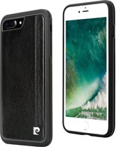 Zwart hoesje van Pierre Cardin - Backcover - Stijlvol - Leer - voor iPhone 7-8 Plus - Luxe cover