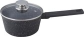 Volkskuchen Steelpan met Deksel - Ø 16 cm -ZWART