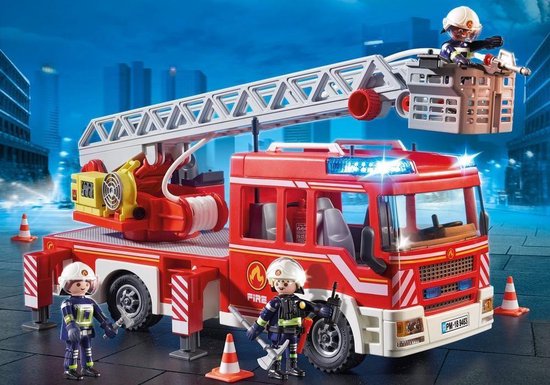 PLAYMOBIL City Action Brandweer ladderwagen - 9463 - PLAYMOBIL