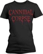 Cannibal Corpse Dames Tshirt -XL- Dripping Logo Zwart
