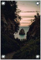 Tuinposter –Pad naar de Zee– 80x120cm Foto op Tuinposter (wanddecoratie voor buiten en binnen)