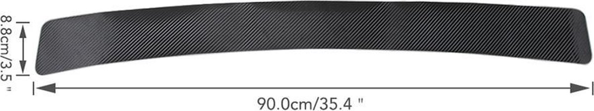 Auto Achterbumper Beschermer voor Volvo XC40 PHEV 2021-2022, Auto Kofferbak Dorpel Strip Rubber Achterklep Kofferbak Deur Dorpel Rand Bescherming Anti- kras Accessoires,B/black red-90cm*7cm