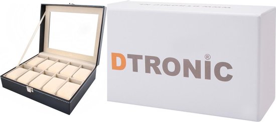DTRONIC ST110 - Coffret à montres 10 pcs - Organisateur