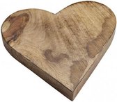 Serveerplank/dienblad hart hout 26 cm - Hart dienbladen van hout