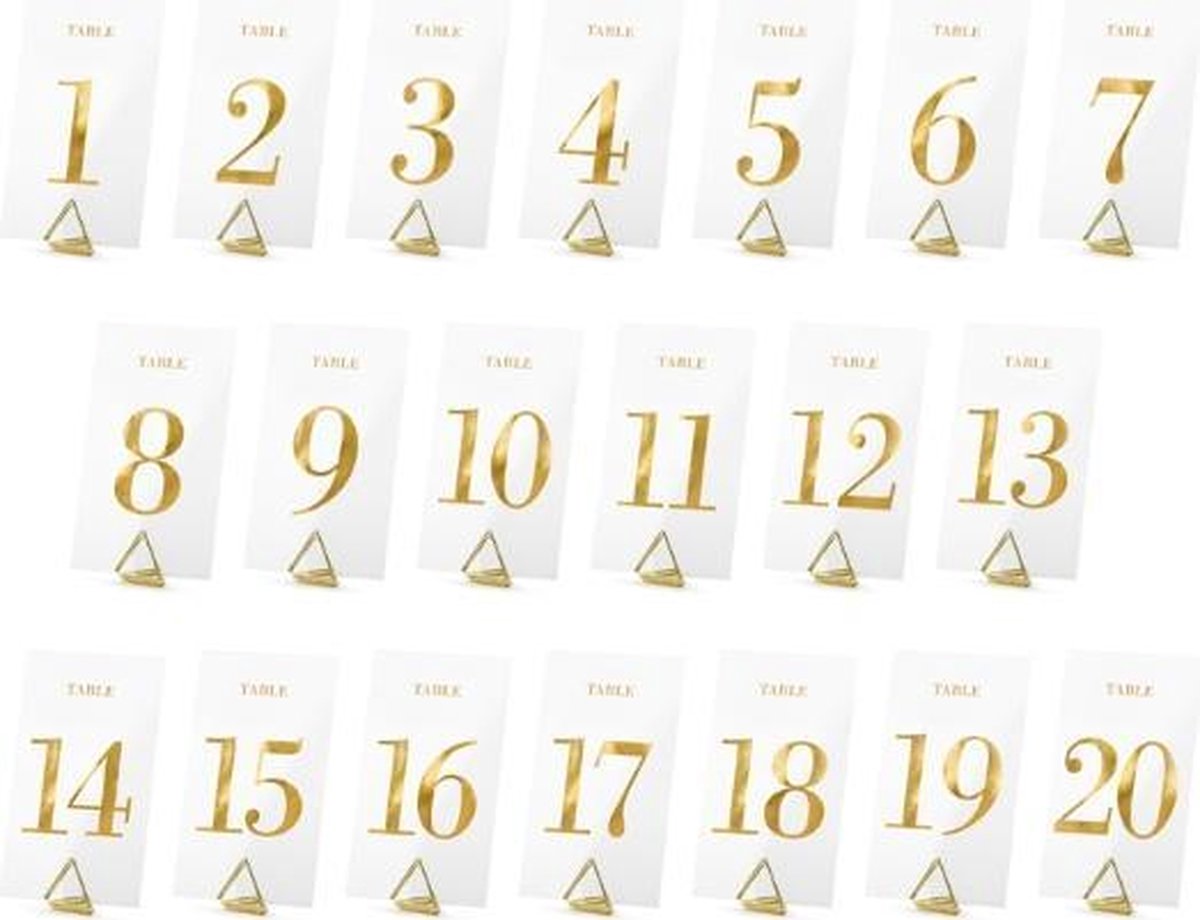 Transparant Goud - 20 stuks