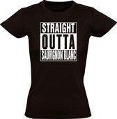 Straight outta Sauvignon Blanc dames t-shirt | vrouw | grappig | wijn | cadeau | maat XL