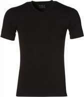Jac Hensen T-shirt V-hals - Slim Fit - Zwart - 3XL Grote Maten