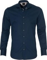 City Line By Nils Overhemd - Body Fit - Blauw - 39