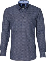 Jac Hensen Overhemd - Regular Fit - Blauw - 3XL Grote Maten