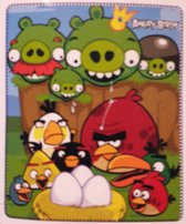 Angry Birds Fleece deken / Plaid  120 x 140 cm.