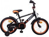 Kinderfiets - Sports - 16 inch - Voor jongens - Met terugtraprem - Zijwieltjes - Zwart