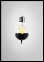 Poster Lamp - 30x40cm met Fotolijst – Abstract Poster – Ingelijst