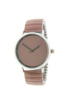 Ernest horloge 'Fancy Plain' Mocca, elastische band