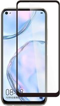 Huawei P40 Lite Screenprotector - Full Cover Screenprotector - Gehard Glas - Zwart