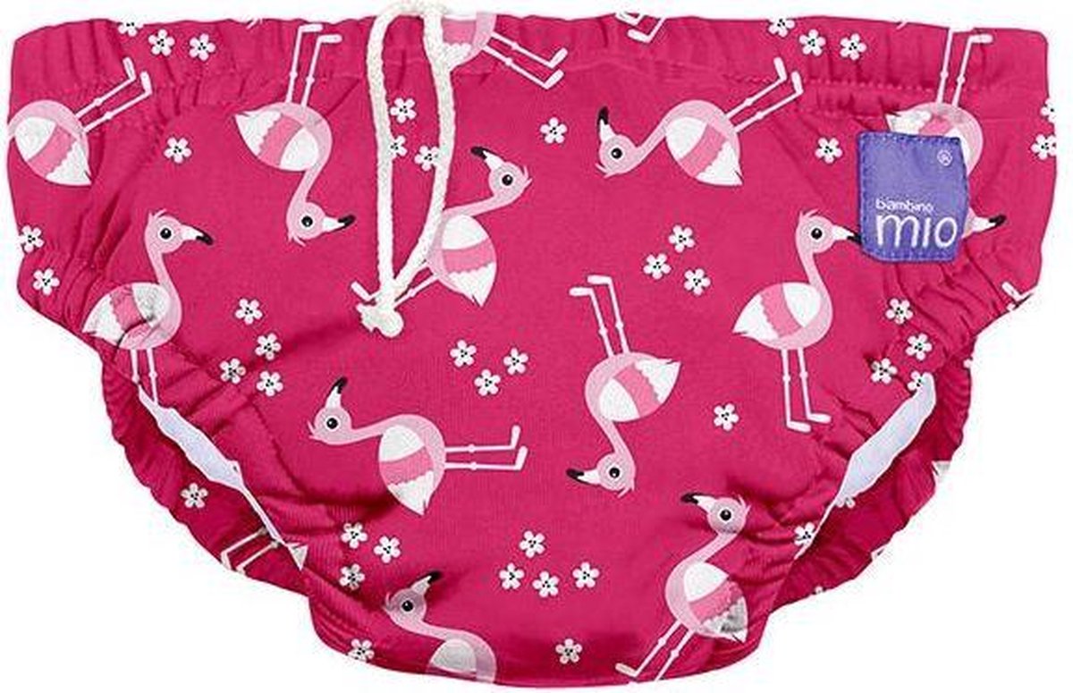Bambino Mio Wasbare Zwemluier Flamingo Roze - 1 tot 2 jaar