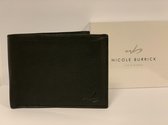 Nicole Burrick Real Cow Leather Wallet Black