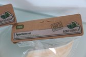 Amuseset wegwerp, ecologisch set van 2